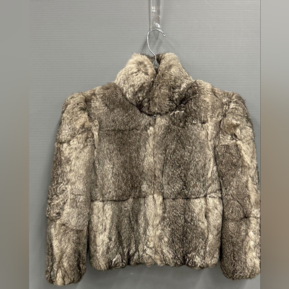 Rabbit fur coat